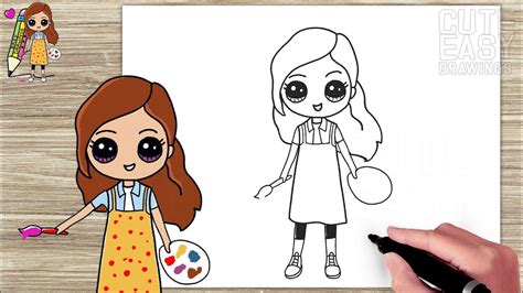 draw a girl|How to Draw a Cute Girl .